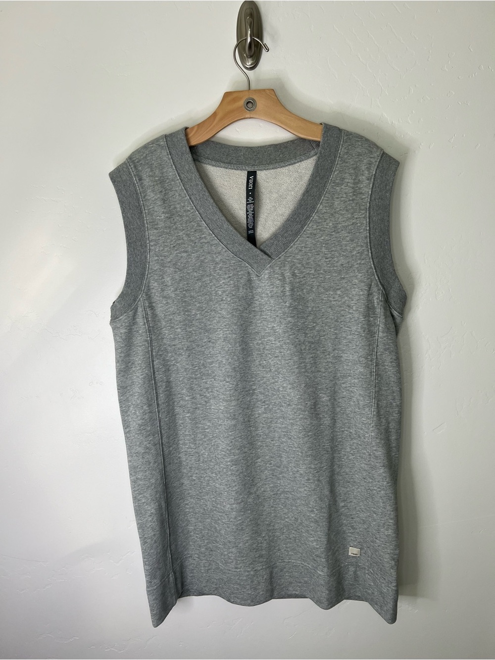 Light Heather Gray Vuori Sedona Vest Dress